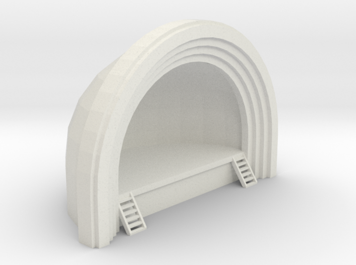 Concert Band Shell - HO 87:1 Scale 3d printed