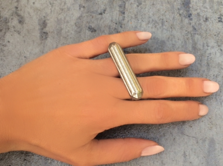 ALLURE double finger ring 3d printed 