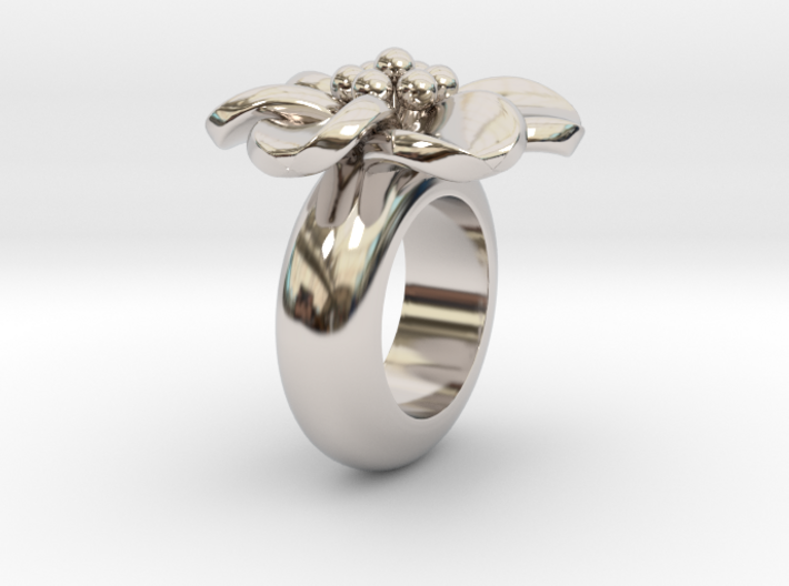 T667 flower pendant charm for leather bracelet 3d printed
