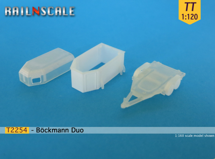 Böckmann Duo Pferdeanhänger (TT 1:120) 3d printed 