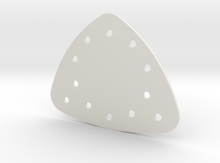 Triangle Gem Setting Plate 3d printed
