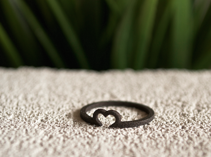 Heart Ring - Size Large 3d printed