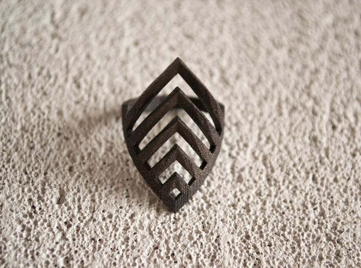 &quot;Rifiron&quot; Ring - Size Small 3d printed