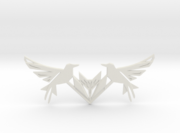 Swallow Collar Necklace 3d printed
