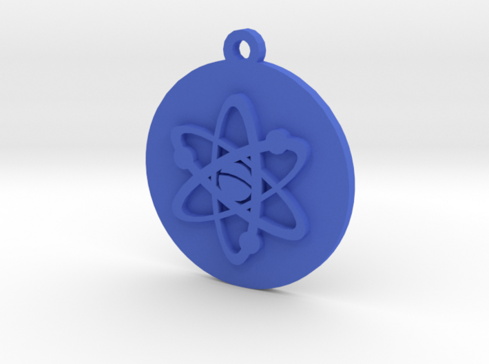 PSA Keychain Atom Icon 3d printed