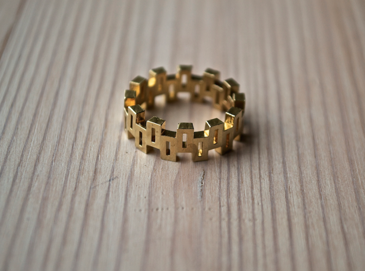 &quot;Boxiness&quot; Ring - Size Large 3d printed
