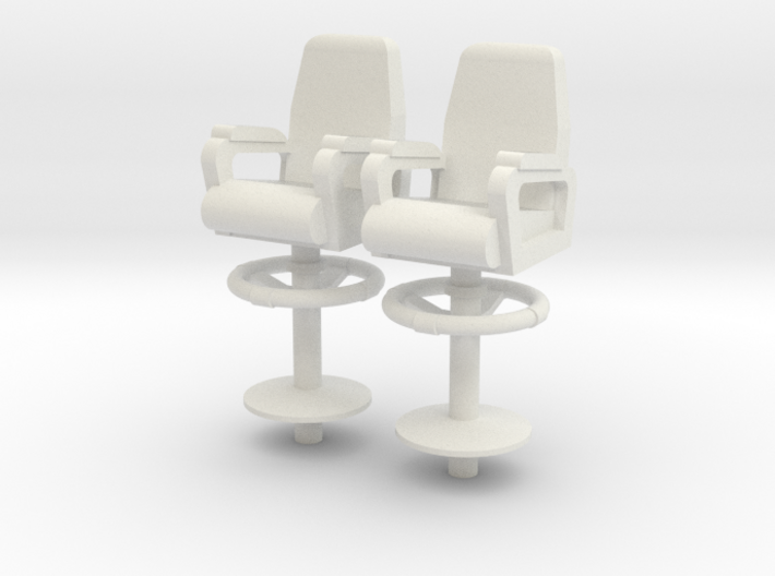 1:18 scale Capt Chairs in a a set of 2 3d printed