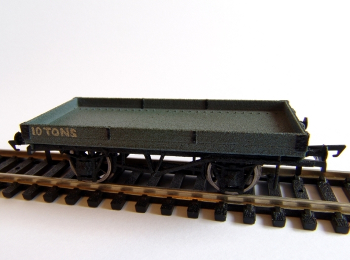 LNWR 18ft, 1 Plank Open Wagon (Diagram 103) 3d printed Painted, and Weathered, Prototype Print (for sale model has more detail, see rendering)