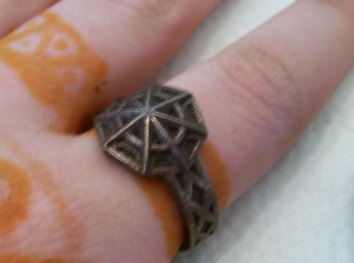 Star of the Arcane Order Ring Size 10 3d printed
