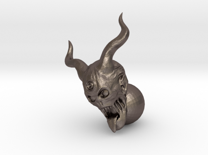 Demon Head Knob 3d printed