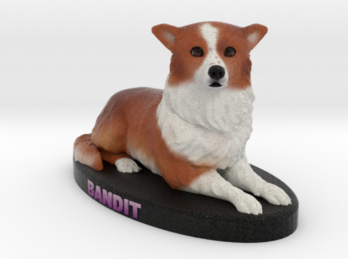 Custom Dog Figurine - Bandit 3d printed