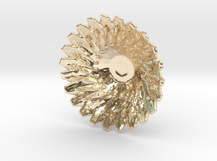 Sunflower Pendant with Baille 3d printed