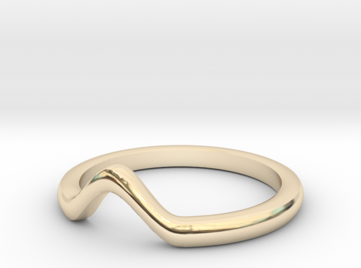 V knuckle ring 3d printed