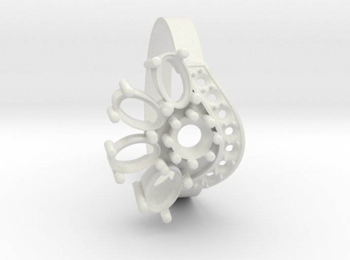 SolarCrest Ring. Part of garniture. 3d printed