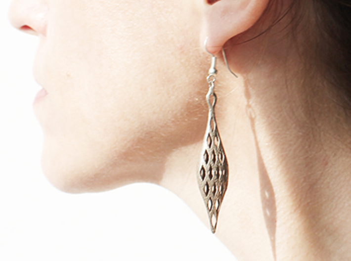 EYELET earrings , SINGLE (Scale1.15) 3d printed 