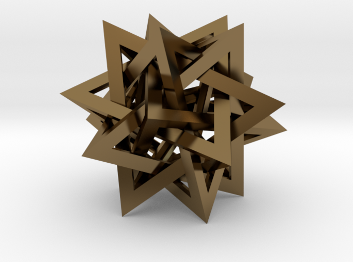 Tetrahedron 5 Compound 3d printed