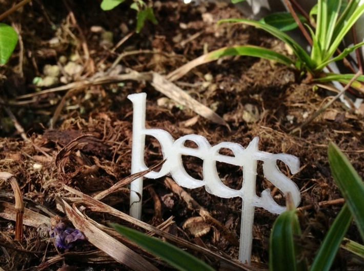 Beets - Garden Sign 3d printed