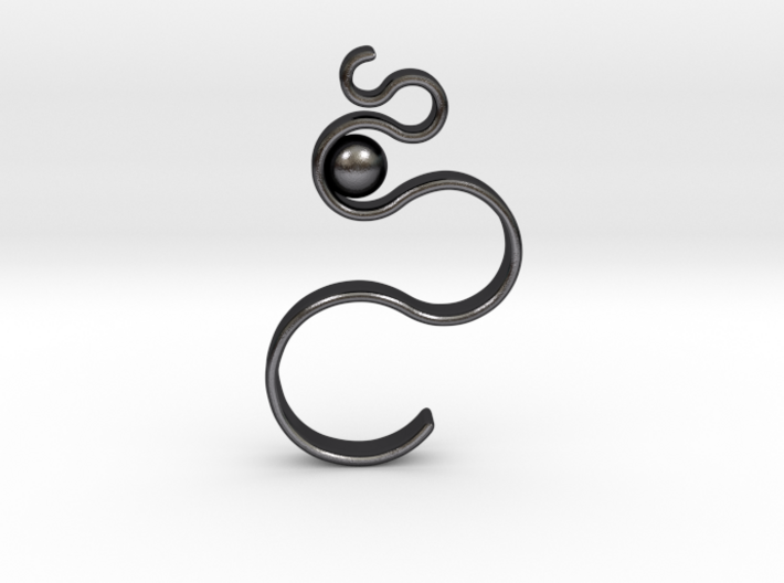Swirl Pendant 3d printed