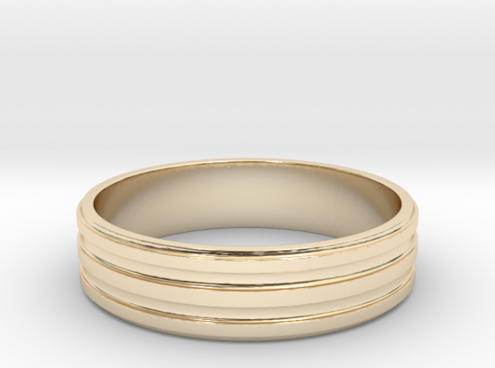 Back to Basic Collection - Round beveled ring 3d printed