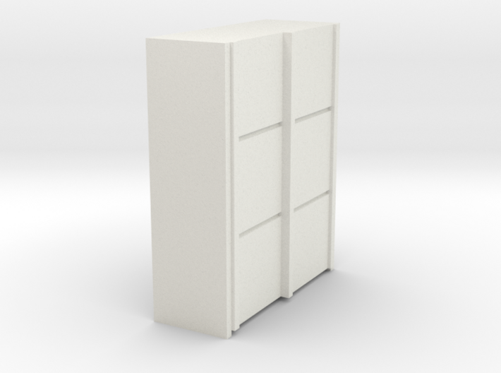 A 012 sliding closet Schiebeschrank 1:87 3d printed