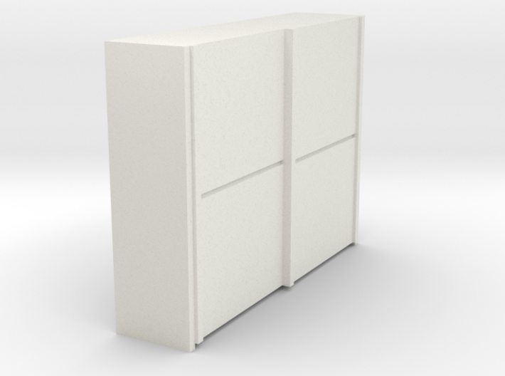 A 018 sliding closet Schiebeschrank 1:87 3d printed