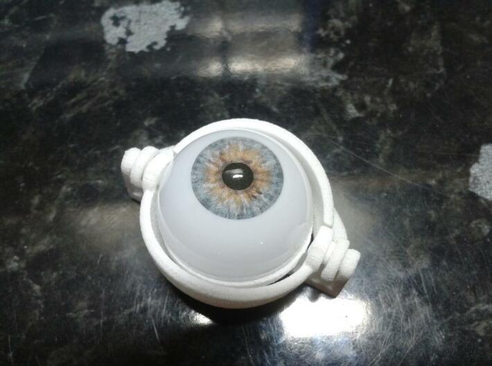 Mechanical eyelid assembly. 3d printed 