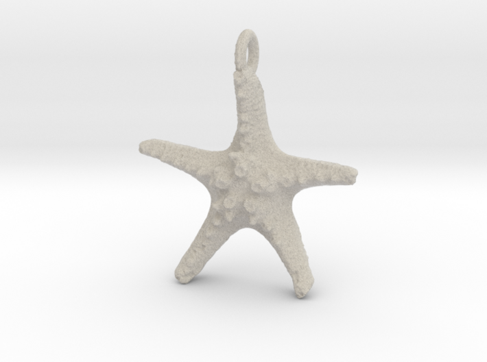 Starfish Pendant 1 - small 3d printed