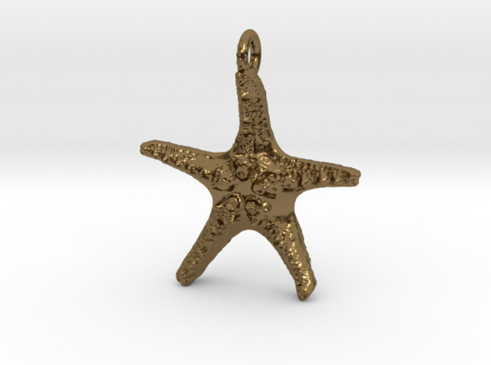 Starfish Pendant 1 - small 3d printed