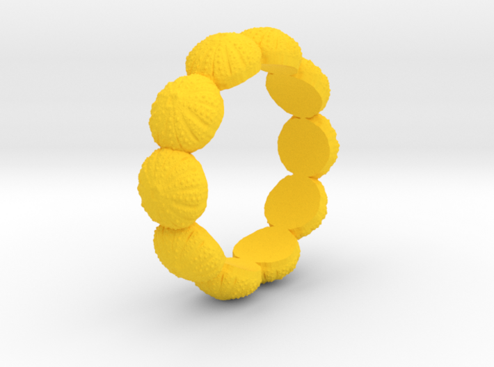 Urchin Ring 1 - US-Size 5 1/2 (16.10 mm) 3d printed