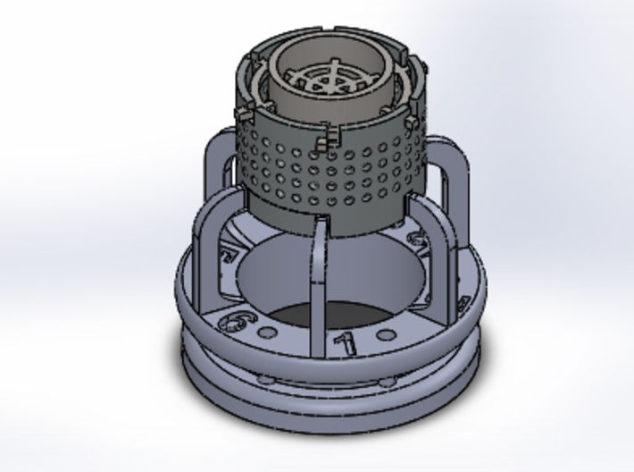 Silica Gel Cage for use with APT holder V3 & V5 3d printed Shown in use with APT holder V3