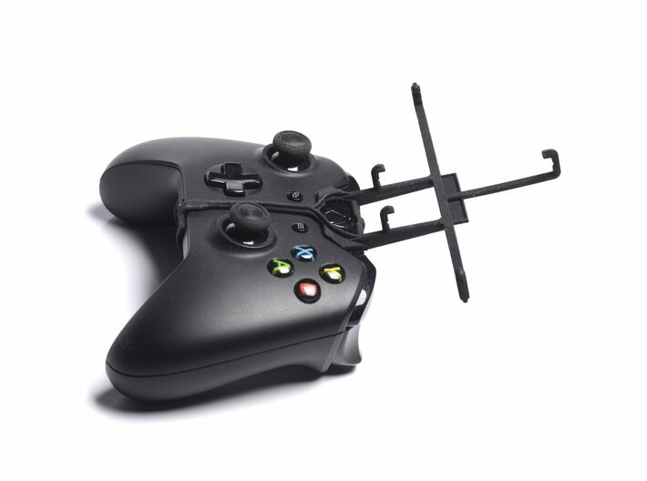 Controller mount for Xbox One & OnePlus 2 3d printed Without phone - A Samsung Galaxy S3 and a black Xbox One controller