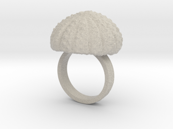 Urchin Statement Ring - US-Size 7 1/2 (17.75 mm) 3d printed