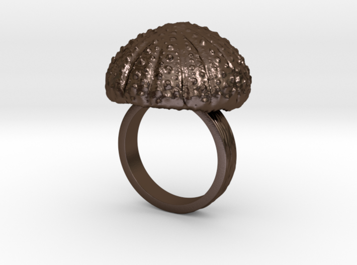 Urchin Statement Ring - US-Size 8 1/2 (18.53 mm) 3d printed