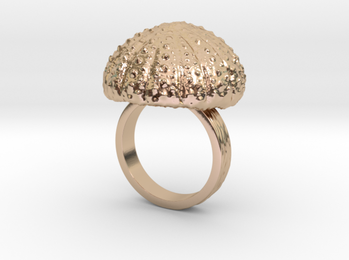Urchin Statement Ring - US-Size 8 1/2 (18.53 mm) 3d printed