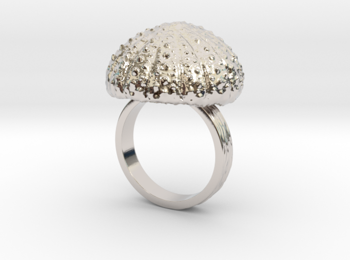 Urchin Statement Ring - US-Size 10 (19.84 mm) 3d printed