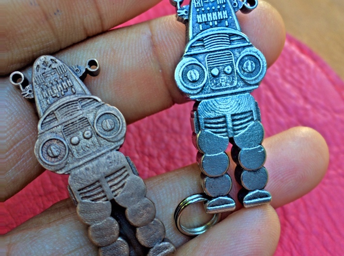 Robby the Robot Keychain 3d printed 