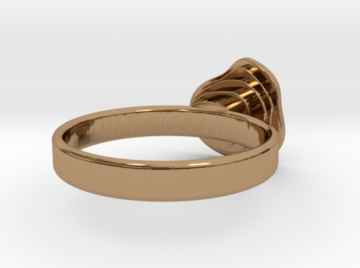 Gold Mine Ring - UK M (inside diameter 16.71mm) 3d printed
