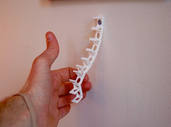 The Stick Clip - Broken Drum Sticks Become Art 3d printed Single Connection - the remaining are hinged