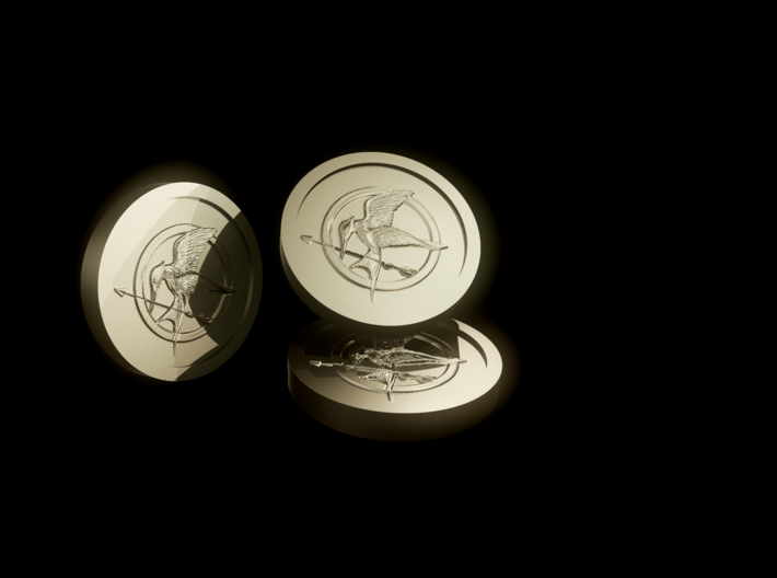 The hunger games Coin 3d printed 