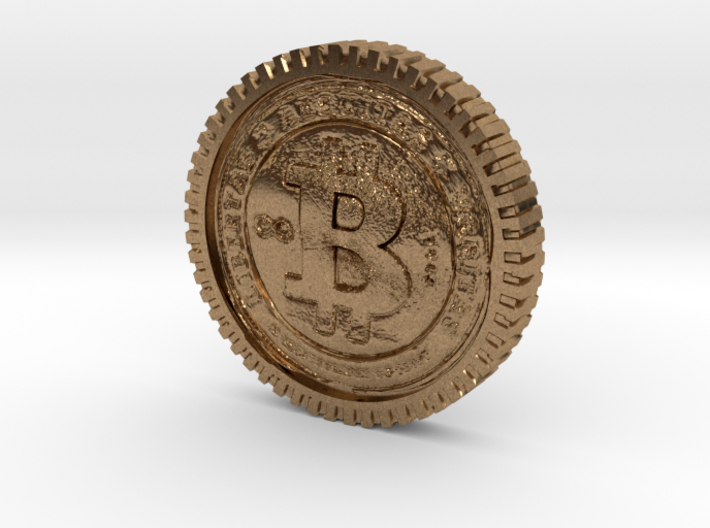 Bitcoin high detail 3d printed