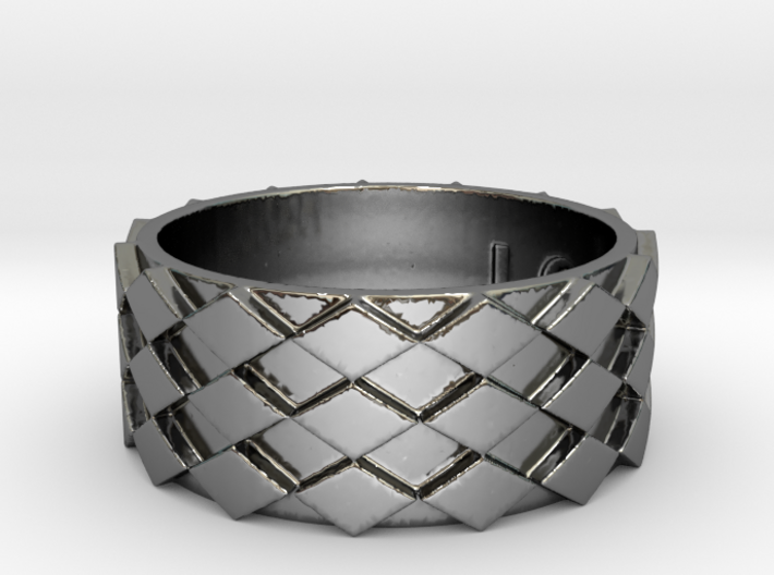 Futuristic Diamond Ring Size 12 3d printed