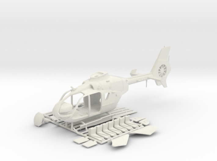 Helicopter Eurocopter EC135. HO Scale HO (1:87) 3d printed