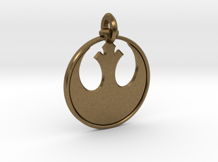 Rebel Keychain 3d printed