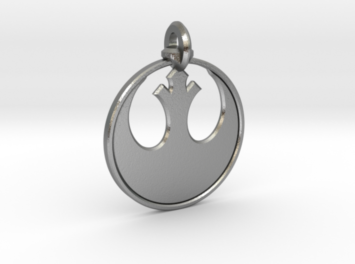 Rebel Keychain 3d printed