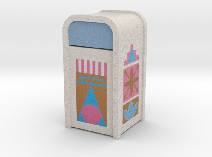 Small World Trash Can 3d printed 