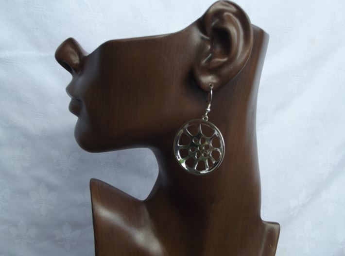 Double Seconds &quot;essence&quot; steelpan earrings, L 3d printed