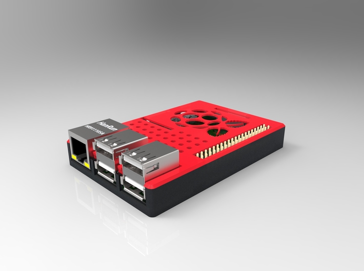 Raspberry Pi 2 / B+ Case 3d printed