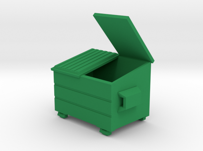 Dumpster Open Lid - HO 87:1 Scale 3d printed