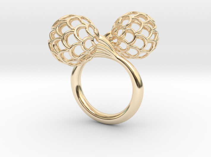 Bloom Ring (Size 8) 3d printed