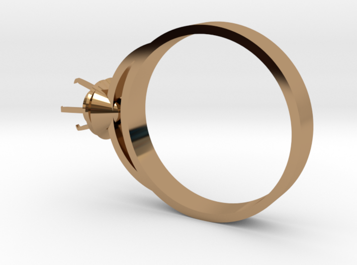 Design Ring Ø16.7 Mm For Diamond Ø5 Mm Futuristic 3d printed